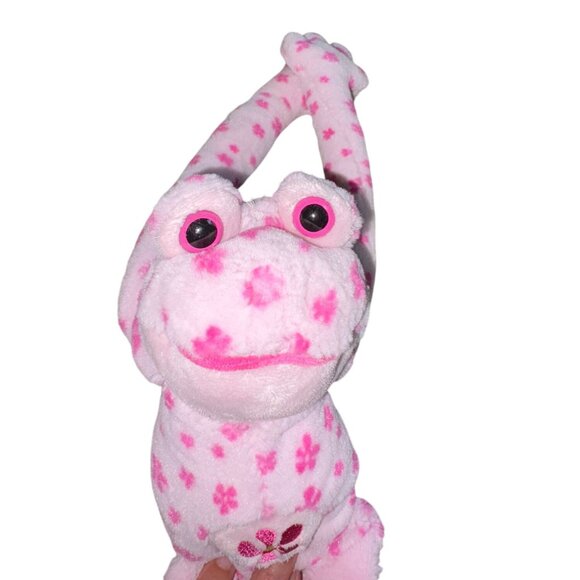 Peace & Love Pink Peace Frog 17 in Plush Stuffed Animal-GUC - Picture 3 of 6